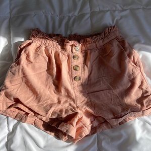 Button American eagle, high waisted cotton shorts
